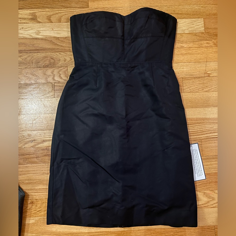 J. Crew Women’s Black Strapless Party Wedding Guest Dress Size 6 NWT